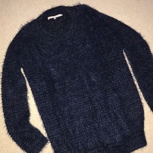 Fuzzy Navy Blue Rachel Roy Sweater